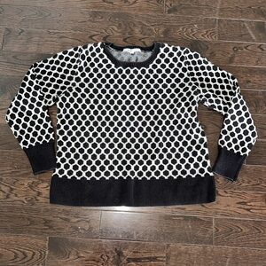 cleo Black & White Sweater Medium